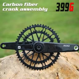 RIRO Carbon Fiber Crank Road Bike 29MM 11/12 Speed 50-34/52-36/53-39T MS Direct Mount/110/130BCD Bicycle Crankset Chainring
