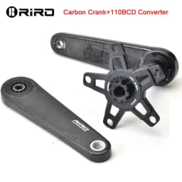RIRO Carbon Fiber Crank Road Bike 29MM 11/12 Speed 50-34/52-36/53-39T MS Direct Mount/110/130BCD Bicycle Crankset Chainring