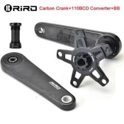 RIRO Carbon Fiber Crank Road Bike 29MM 11/12 Speed 50-34/52-36/53-39T MS Direct Mount/110/130BCD Bicycle Crankset Chainring