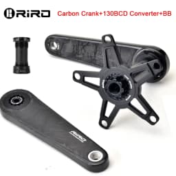 RIRO Carbon Fiber Crank Road Bike 29MM 11/12 Speed 50-34/52-36/53-39T MS Direct Mount/110/130BCD Bicycle Crankset Chainring