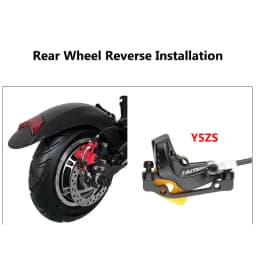 NUTT 4 Piston Y-5 Hydraulic Disc Brake Power-off Oil Disk Caliper 140/160/180mm Normal/Reverse Mount for Electric Scooter Brake