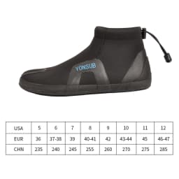 Scuba Snorkeling Dive Boots Wetsuit Booties 3mm Neoprene Diving Boots Surf Boots for Rafting, Windsurfing, Kayak, Drifting