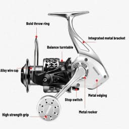 Okuma Fishing Reel 18Kg Max Drag14+1BB Anti Spinning Wheel Sea Fishing Line Reel 1000-7000