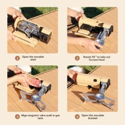 Camping Gas Stove 2670W Portable Folding Cassette Gas Burner Outdoor Picnic Travel Cooking Grill Cooker Heating System