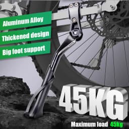RBRL Adjustable Bike Kickstand Aluminium Bicycle Kickstand Anti-Slip Durable Bike Side Support for 24-29" MTB Electric Bike