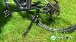 RBRL Adjustable Bike Kickstand Aluminium Bicycle Kickstand Anti-Slip Durable Bike Side Support for 24-29" MTB Electric Bike