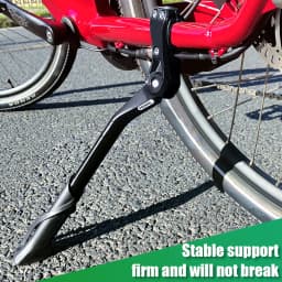 RBRL Adjustable Bike Kickstand Aluminium Bicycle Kickstand Anti-Slip Durable Bike Side Support for 24-29" MTB Electric Bike