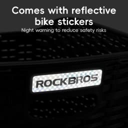 ROCKBROS Rear Bike Basket Large Capacity With Telescopic Cover Pets Bicycle Basket Fits for Most Rear Bike Rack Anti-squeeze