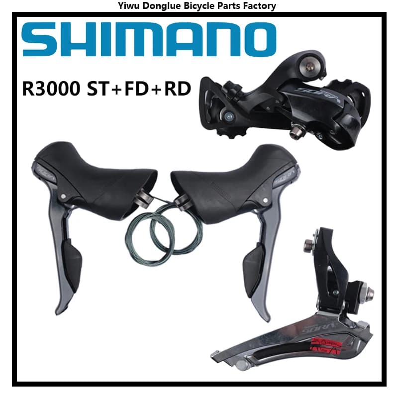 Shimano Sora R3000 2x9 Speed Groupset ROAD Bike Rear Derailleur SS/GS Shifter Front Derailleur Original Shimano Bike Parts