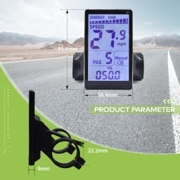 M5 Electric Bike Controller 24V/36V/48V Waterproof EBike Parts Cycling Computer LCD Display Panel E-scooter Meter Control