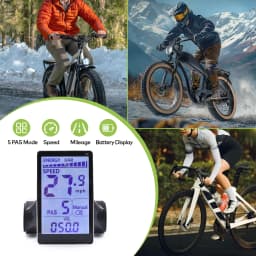 M5 Electric Bike Controller 24V/36V/48V Waterproof EBike Parts Cycling Computer LCD Display Panel E-scooter Meter Control
