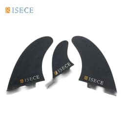 RISECE GFK Fiberglass Surfboard Fins with Stabilizer Fin Single Tab Keel Fin Trailer MR  2+1 Tri Fin Set