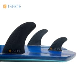 RISECE GFK Fiberglass Surfboard Fins with Stabilizer Fin Single Tab Keel Fin Trailer MR  2+1 Tri Fin Set