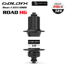 GOLDIX R370 ROAD Bicycle Hub Sealed Bearing Central Lock Disc Brake J-Bend 28/32 Holes Ratchet 36T for Shimano HG 11S SRAM XDR