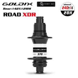 GOLDIX R370 ROAD Bicycle Hub Sealed Bearing Central Lock Disc Brake J-Bend 28/32 Holes Ratchet 36T for Shimano HG 11S SRAM XDR