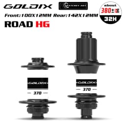 GOLDIX R370 ROAD Bicycle Hub Sealed Bearing Central Lock Disc Brake J-Bend 28/32 Holes Ratchet 36T for Shimano HG 11S SRAM XDR