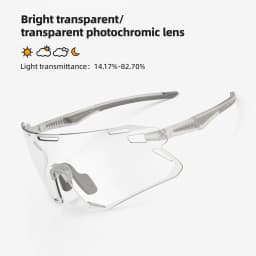 ROCKBROS Photochromic Glasses MTB Road Bike Cycling Sunglasses UV400 Protection Outdoor Riding Sports Bicycle Goggles Eyewear