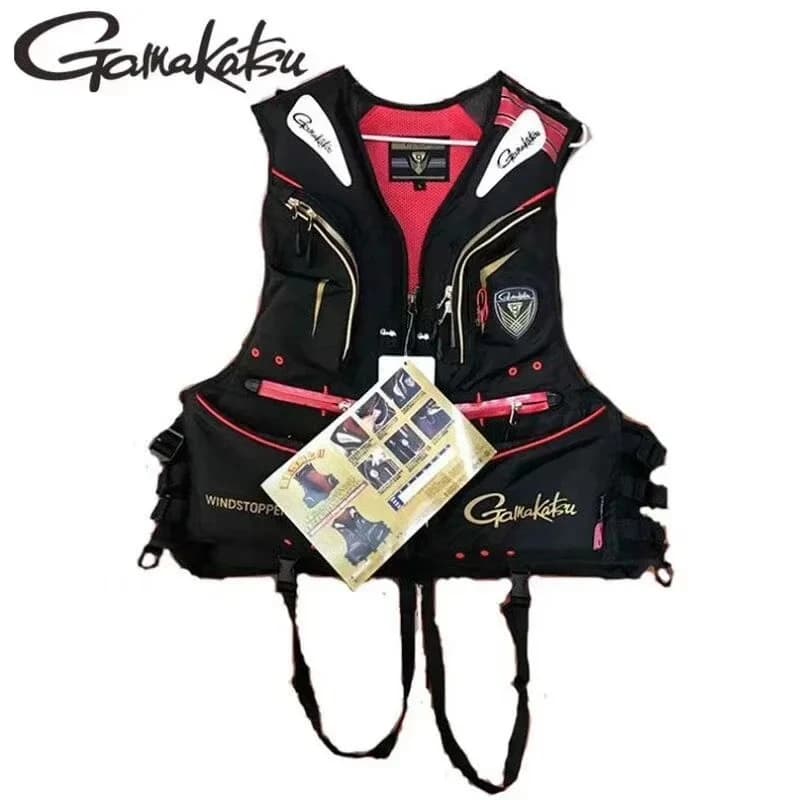 Man Fishing Vest Outdoor Buoyancy Vest for Men Multi-functional Breathable Life Vest Jacket for Drifting Swimming