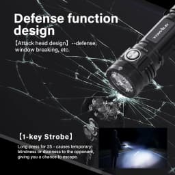 TOWILD BC10 EDC Flashlight Portable Rechargeable 4000lm IPX8 High Power Led Flashlight 21700 Torch For Camping Outdoor Lighting