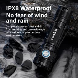 TOWILD BC10 EDC Flashlight Portable Rechargeable 4000lm IPX8 High Power Led Flashlight 21700 Torch For Camping Outdoor Lighting