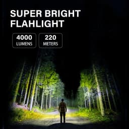 TOWILD BC10 EDC Flashlight Portable Rechargeable 4000lm IPX8 High Power Led Flashlight 21700 Torch For Camping Outdoor Lighting