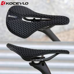 KOCEVLO 3D Printed Carbon Bicycle Saddle for XC Road Gravel MTB Off-Road Bike Cycling Parts 235x140MM