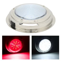 6.5inch Boat LED Courtesy Light 12VDC 18 LED Lamp Beads 316 Stainless Steel for Caravan RV Bathroom Hallway