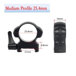 2Pcs QD 1 inch 25.4mm 30mm Tactical Hunting Sight Steel Scope Mount Rings 20mm Picatinny MK Rail R-ifle Scope Accessory