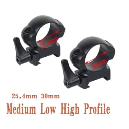 2Pcs QD 1 inch 25.4mm 30mm Tactical Hunting Sight Steel Scope Mount Rings 20mm Picatinny MK Rail R-ifle Scope Accessory