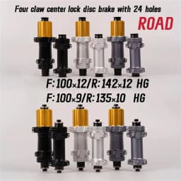 New 24 Hole Sealed Bearing Ultra Light Four Claw Road Bicycle Wheel Hub, 100/135/142 Compatible With For SHIMANO SRAM 11S