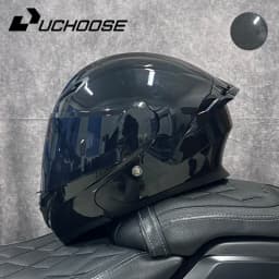 DOT Uchoose Approved Helmets Crash Motorbike Protective Gear Men Women Flip Up Helmet Motorcycle Visor Double Sun