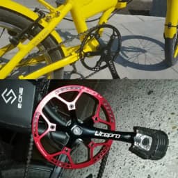 Litepro 130BCD Bicycle Crankset Aluminum Alloy Folding Bike Crankset 45T 47T 53T 56T 58T 130 BCD Road Bike Crank Set