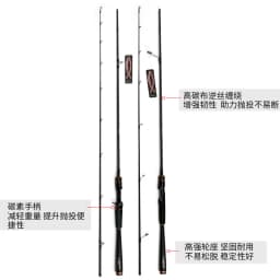 OBSESSION Max Steel Rod Carbon Spinning Casting Fishing Rod with 1.98m 2.13m 2.28m Baitcasting Rod for Bass Pike Fishing Rod