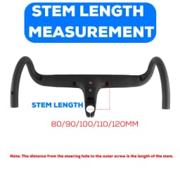 No Logo Road Bike Full Carbon Fiber Internal Cable Integrated Bicycle Handlebar Cockpit With Spacers, Clip Diameter 28.6mm,-10°