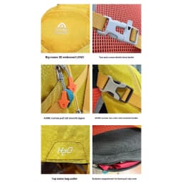 Classic Design Outdoor Backpack 25L Water Resistant Nylon External Frame Backpacking Camping Travelling Hiking Backpack