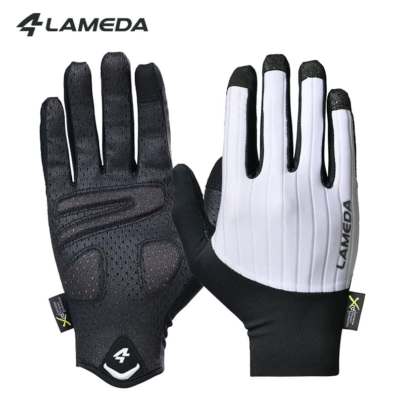 LAMEDA Men's Cycling Gloves XRD Pad Touch Screen Road Bike Full Finger Gloves Spring MTB Gloves Breathable Bicycle Accessories