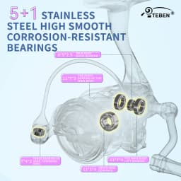 HAUT TON Only 106g/3.74oz Carbon Fiber Spinning Reel Saltwater Freshwater &Ice Fishing Reel Lightweight 5.2:1 Gear Ratio 5+1 BB
