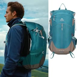 30L Lightweight Hiking Backpack with Rain Cover, Outdoor Sport Travel Bag Daypack for Camping Climbing Skiing Cycling Men Women