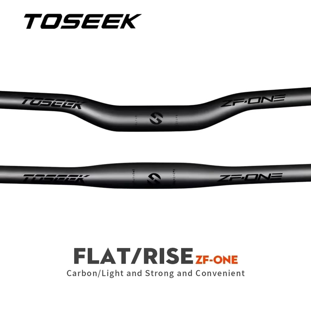 TOSEEK ZF-ONE Bicycle Handlebar 31.8mm Carbon Handlebars MTB Bike Handle Bar Parts 580/600/620/640/660/680/700/720/740/760mm