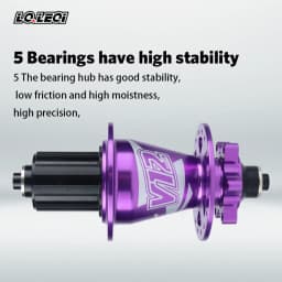 LQLEQI V12 Mountain Bike Flower Drum, 142mm, 135mm, 5 Peilin, 32H/36H, 720 Sounds, HG, 8/9/10/11/12 Speed Wheels Hub Bearing