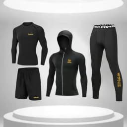 Sun Protection Competition Suit for Men, Fishing Clothing Set , High Resilience, Summer Fishing Shirt , New, 5 Pcs Set
