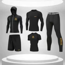 Sun Protection Competition Suit for Men, Fishing Clothing Set , High Resilience, Summer Fishing Shirt , New, 5 Pcs Set