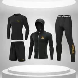 Sun Protection Competition Suit for Men, Fishing Clothing Set , High Resilience, Summer Fishing Shirt , New, 5 Pcs Set
