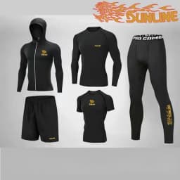 Sun Protection Competition Suit for Men, Fishing Clothing Set , High Resilience, Summer Fishing Shirt , New, 5 Pcs Set