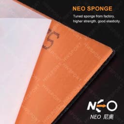 DHS NEO Hurricane 3 Provincial Table Tennis Rubber Orange Sponge NEO H3 Prov OS Ping Pong Rubber Sticky Top Sheet
