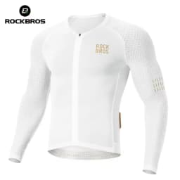 ROCKBROS Men's Bicycle Jackets Summer Long Sleeves Top Cycling Jerseys Male Breathable Quick Dry Sports MTB Road Bike Jacket