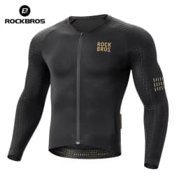 ROCKBROS Men's Bicycle Jackets Summer Long Sleeves Top Cycling Jerseys Male Breathable Quick Dry Sports MTB Road Bike Jacket
