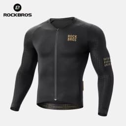 ROCKBROS Men's Bicycle Jackets Summer Long Sleeves Top Cycling Jerseys Male Breathable Quick Dry Sports MTB Road Bike Jacket