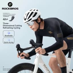 ROCKBROS Men's Bicycle Jackets Summer Long Sleeves Top Cycling Jerseys Male Breathable Quick Dry Sports MTB Road Bike Jacket