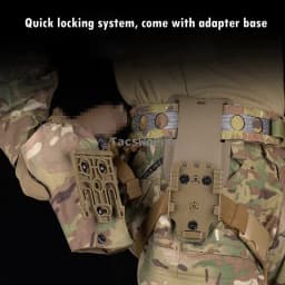 Tactical Pistol Holster for P320 Compatible X300 Flashlight Right Hand Hunting Shooting Drop Leg Holsters with Thigh Strap